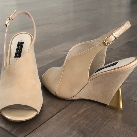 Charles & Keith open toe slingback wedge - Picture 3 of 5
